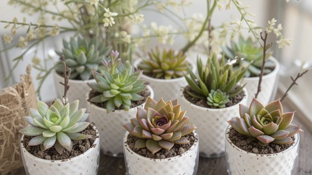 Mini Succulents as Houseplants