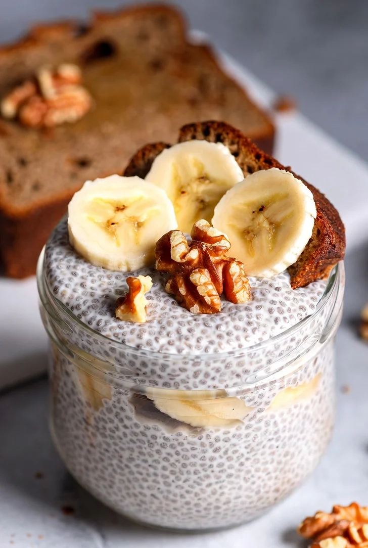 Classic Banana Bread Chia Pudding