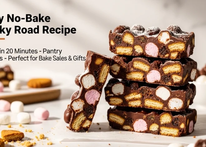 Easy No-Bake Rocky Road Recipe – Ready in 20 Minutes with Pantry Staples