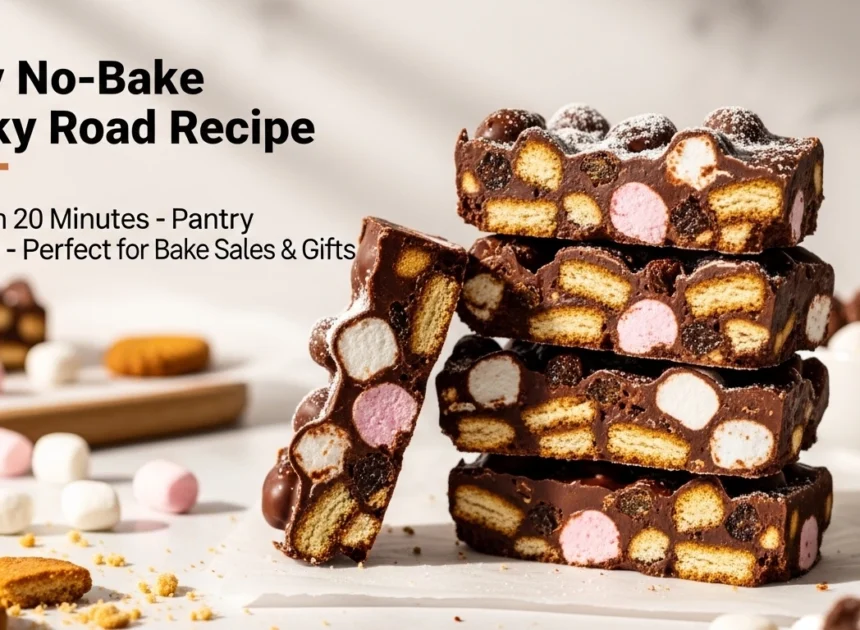 Easy No-Bake Rocky Road Recipe – Ready in 20 Minutes with Pantry Staples