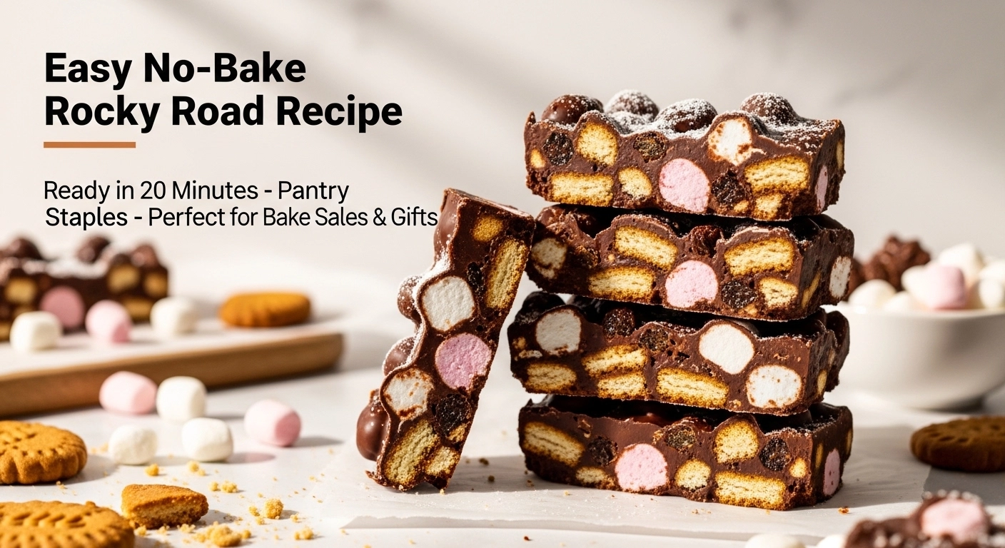 Easy No-Bake Rocky Road Recipe – Ready in 20 Minutes with Pantry Staples