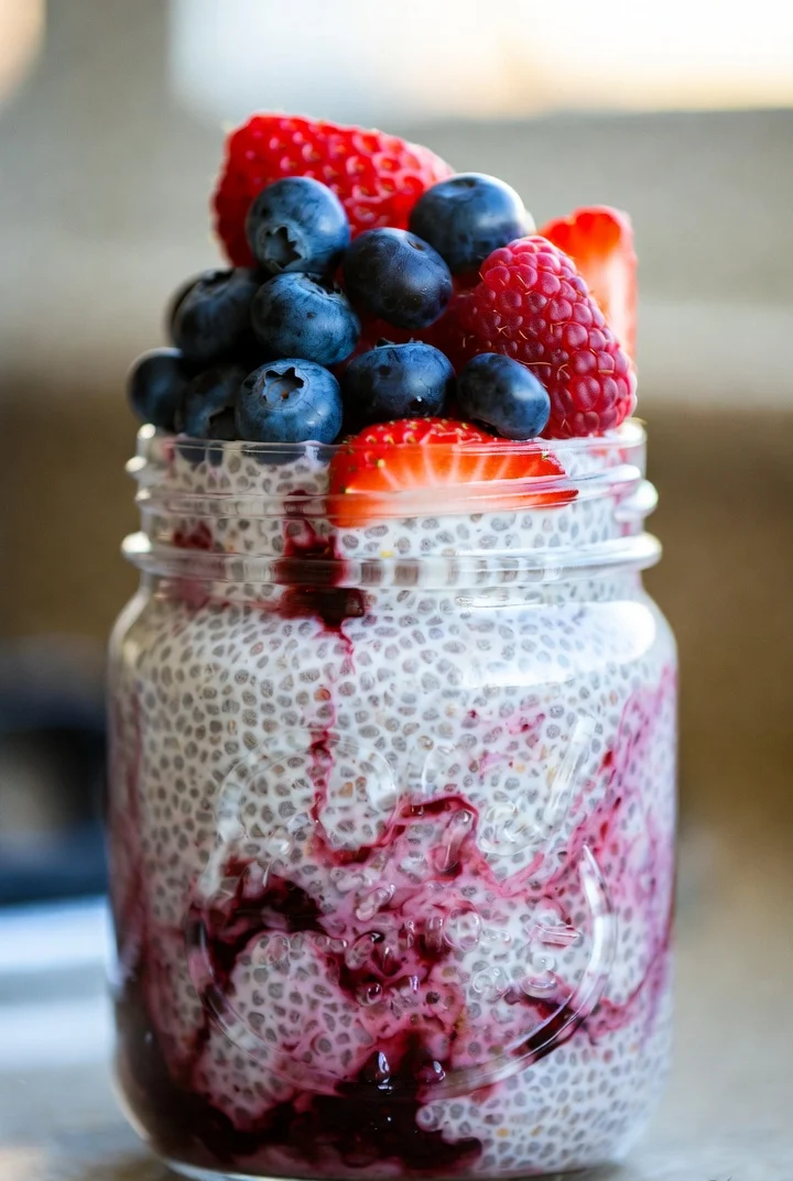 Summer Berry Medley Chia Pudding