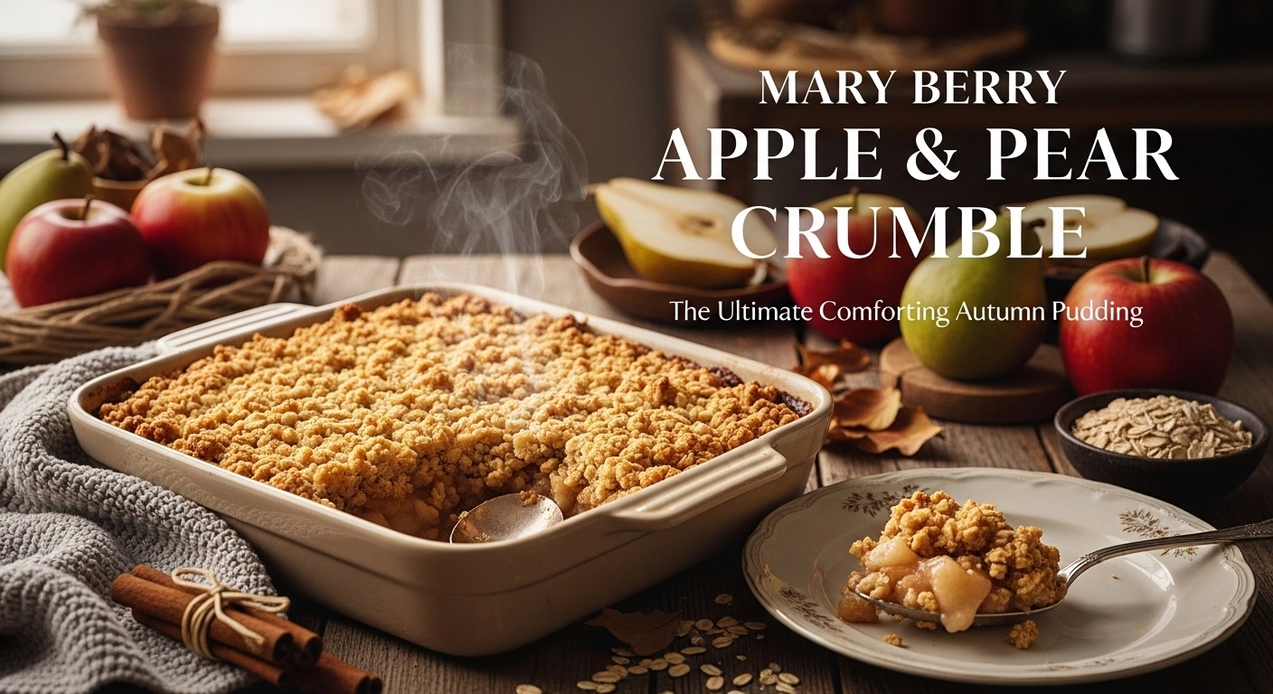 Mary Berry Apple and Pear Crumble Recipe – The Ultimate Comforting Autumn Pudding