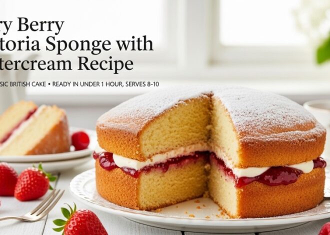 Mary Berry Victoria Sponge with Buttercream Recipe – Easy Classic British Cake