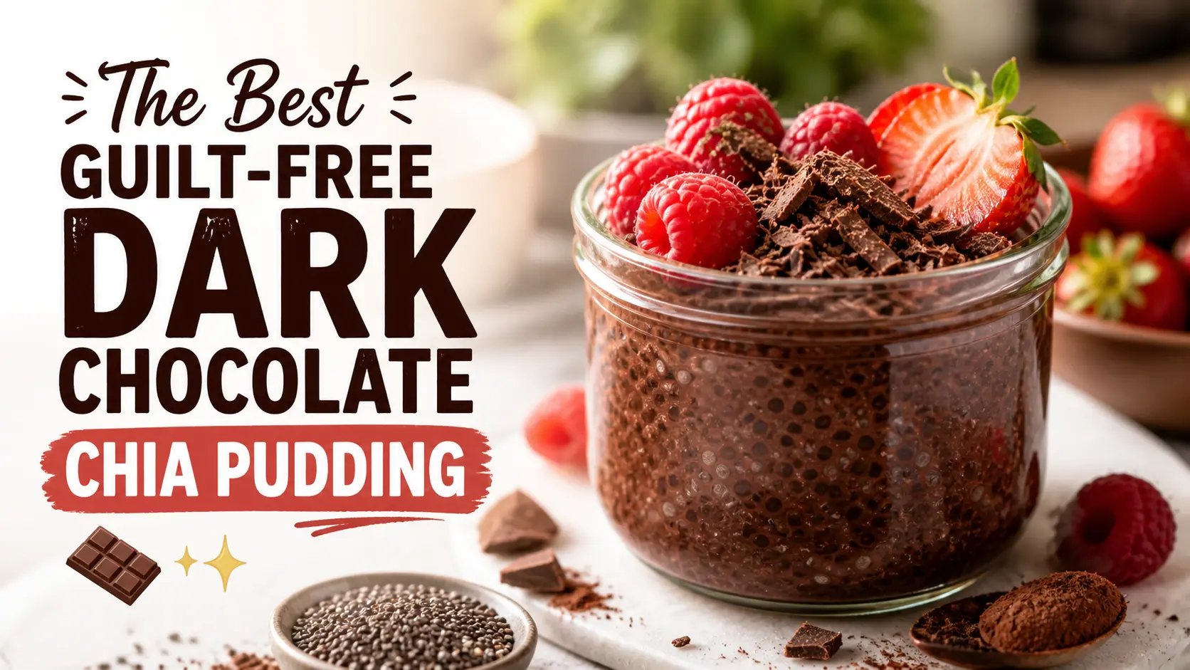 The Best Guilt-Free Dark Chocolate Chia Pudding