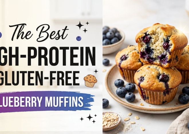 High-Protein, Gluten-Free Blueberry Muffins