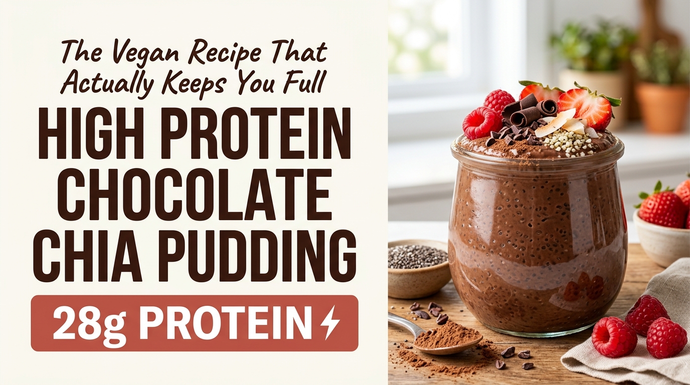 High Protein Chocolate Chia Pudding: The Vegan Recipe That Actually Keeps You Full