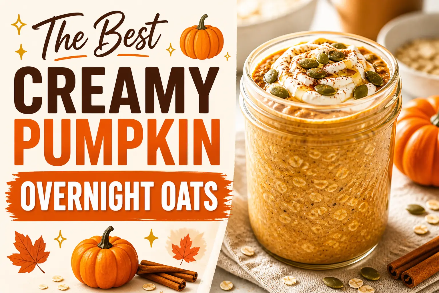Pumpkin Overnight Oats Recipe